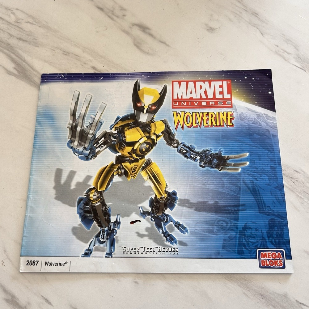 Mega Bloks Marvel Universe Wolverine Manual Instruction Booklet 2087‎